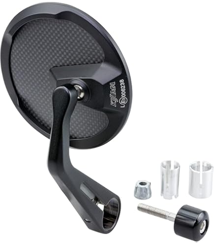 Amazon | MAGAZI マガジ ミシー バイクミラー 黒 左右セット 10mm 1.25