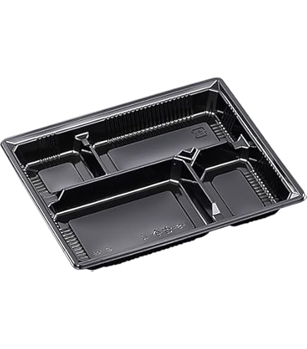 Amazon.co.jp: シーピー化成 使い捨て弁当容器 Z-256-1 BS黒 透明フタ