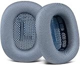 SOULWIT イヤーパッド イヤークッション for Airpods Max Over-Ear ヘッドセット 用 交換 耳当て パッド 丈夫なメッシュファブリック ヘッドパッド 柔らかいフォーム イヤーカップ - スカイブルー