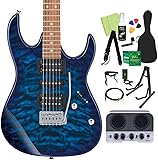 Gio Ibanez GRX70QA TBB エレキギター初心者14点セット 【JOYO JA-02IIミニアンプ付き】 ジオ アイバニーズ