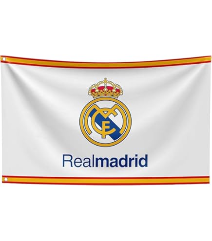 Amazon.co.jp: Real Madridロゴフラグ : スポーツ＆アウトドア