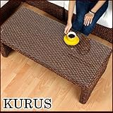 【アジアン家具】ウォーターヒヤシンス コーヒーテーブル KURUS(クルス) ガラス天板