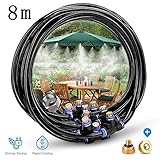 散水灌漑 噴霧冷却システム自動スプレードリップ灌漑システム、自己給水ガーデンホースキット8m