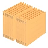 プラス フラットファイル 樹脂製とじ具 A5 横 イエロー 10冊 NO.042N 78-347×10