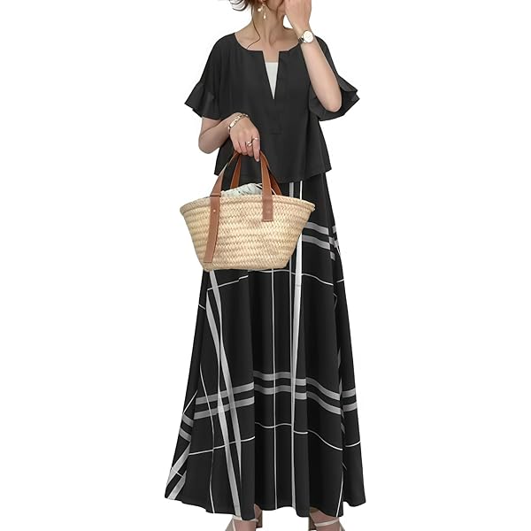 Amazon.co.jp: [YINGDIE] レディース tシャツ ロングスカート