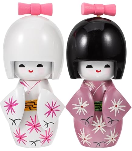 Amazon | 市松人形 日本人形 女の子 アンティーク 着物 コレクション