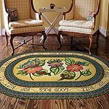 Joy Carpets Kid Essentials Infants & Toddlers Oval Good Bugs Rug Multicolored 5'4 x 7'8 [並行輸入品]