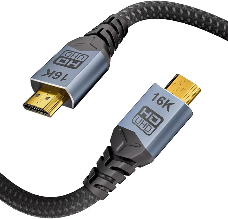 hdmi 2.2 cable 1m,96Gbps Ultra High Speed HDMI Cable, 16K 12K/10K 8K 4K@120Hz@240Hz@480Hz| eARC, HDR10+, HDCP 2.2 2.3, Dolby | for hdmi 2.1 cable,Soundbar, PS5,Gaming PC, HDTV, Monitor