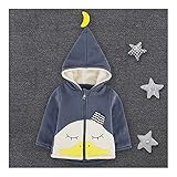 服　ファッション　ベビー　キッズ　子供　バナナ　アヒル　コート　ブルー　90