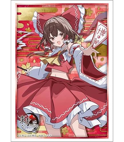 東方銀符律スペシャルカードスリーブ「博麗霊夢」(illust:明星かがよ) 東方銀符律 スペシャルカードスリーブ『天子』イラスト:まも