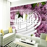 Sproud 大規模なカスタムの壁紙の赤いバラ反射 Hdtv リビングルームベッドルームホームデコレーション 300 Cmx 210 Cm