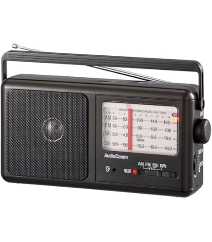 Amazon.co.jp: AudioComm AM/FM/SW ハンディ短波ラジオ [品番]07-7928  