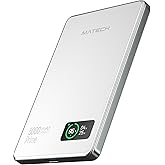 MATECH Qi2 モバイルバッテリー マグセーフ 超薄型 小型 軽量(薄さ8.7mm, 5000mAh)【MagSafe対応マグネット式最大出力15W ワイヤレス/タイプC PD22W/iPhone12~16対応】MagOn Prime 5000