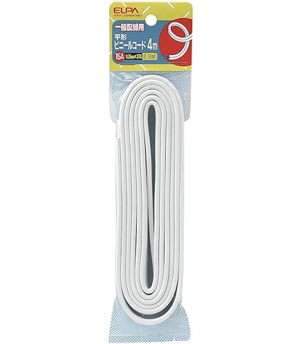 OHM 配線用 ビニール平行線 白 6m 1500W (04-7470) 2mvetro Amazon.co.jp: OHM 配線用 ビニール平行線 白 6m 1500W (04-7470