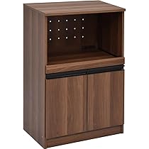 ミドルレンジボード 幅90×奥行45×高さ90.5cm ブラウン系 ワイエム