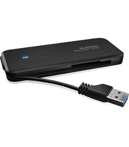 Amazon.co.jp: エレコム ポータブルSSD 480GB USB3.2(Gen1)対応 PS5