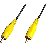 RCA ピンケーブル 1m 極細 ビデオケーブル 1ピン (オス) - 1ピン (オス) 1m 17C-2V-010M