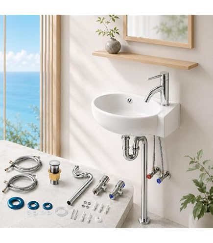 Amazon.co.jp: LIXIL(リクシル) INAX 手洗器 オーバーカウンター式・壁
