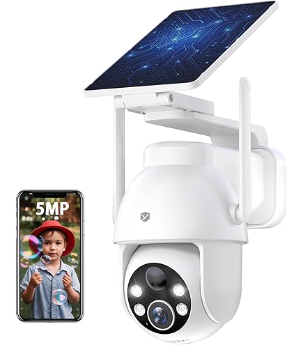最新ソーラー一体型・500万高画素・360°撮影可能　防犯カメラ 屋外 工事不要 Amazon.co.jp: 【2025年最新ソーラー一体型・500万高画素・360