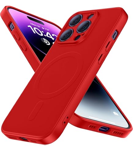 iphone14proMax用ケースカバー赤新品マットワイヤレス充電対応人気 Amazon.co.jp: Holdit スマホケース (iPhone 14 Pro/ワインレッド