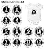Months In Motion - Baby Month Stickers - Monthly Baby Sticker for Boys or Girls- Tribal Arrows (1071