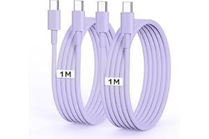 USB C ケーブル 1M 2本 PD対応 60W急速充電 【PSE認証】 USB C to C コード 純正品 type-c ケーブル 高速データ 断線防止 iPhone 17/16/15 Pro/Plus/Pro Max、MacBook Pro/