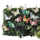 Solar Fiber Optic Butterfly String Lights [並行輸入品]