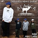 ALASCA クルーネック ヘビー スウェット スノーボード CREWNECK SWEAT トレーナー moose 2017-18 スノボー ウェア スノボ 裏起毛 メンズ レディース (2.Whit