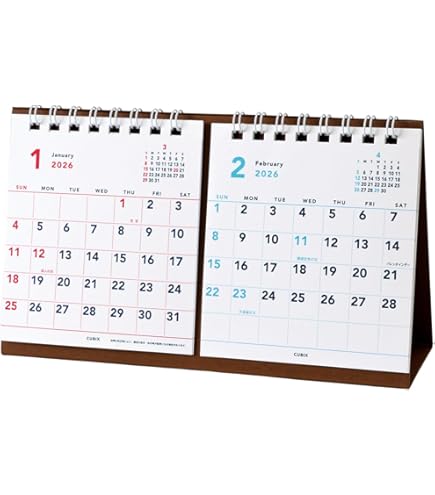 Amazon | エムプラン 2025年 カレンダー キュービックス 卓上 プチ 2