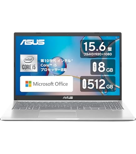 Amazon.co.jp: ASUS X515JA-BQ129W Laptop (Core i5-1035G1, 8 GB, 256