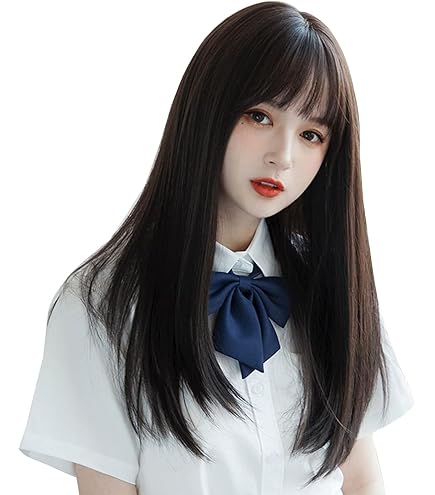 髪の毛 ウィッグ 黒髪 束 Amazon.co.jp: Villo ウィッグ ロング ストレート ウイッグ セミロング