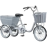 ブリヂストン(BRIDGESTONE) ブリヂストンワゴン シングル BW10 三輪自転車 [Mブリリアントシルバー]