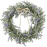 asca 造花 ラベンダーリース 直径28cm A-32754-006