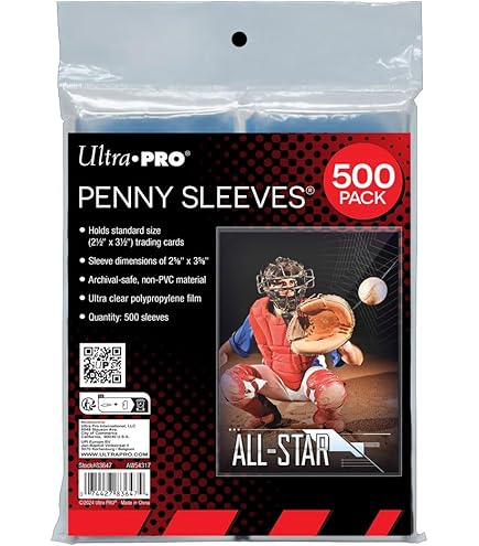 Ultra PRO Penny Sleeves - 1500 Clear Card Protectors For Standard Trading  Cards (2.5 X 3.5) Pokemon Card Sleeves