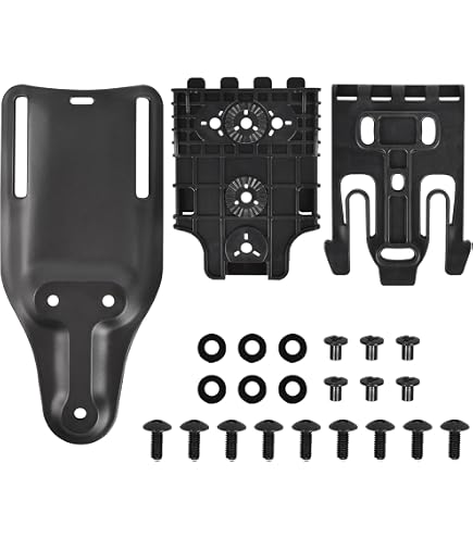 Gunyoo Kit Système De Verrouillage Rapide QLS19 QLS22 Avec Base Boucle Quick Release - Idéal Pour Étuis Tactiques Et Accessoires