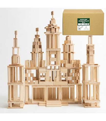 Amazon | KAPLA 木製ブロック280 茶 （初級・動物） | 積み木 | おもちゃ