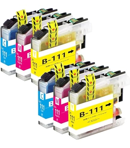 Amazon.co.jp: ブラザー用 互換インクカートリッジ LC111 B-111 LC111