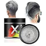 Amazon シルバーアッシュ ナチュラルブラック ヘアカラーリングワックス ビビッド ワン ヘアワックス ポマード 通販