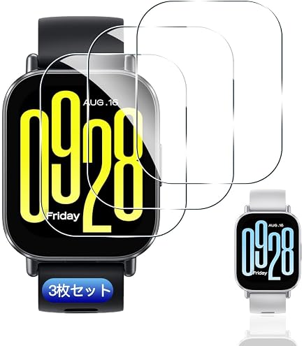 Amazon.co.jp: for Xiaomi Mi Band 6 フィルム 3個セット 3D曲面カバー 