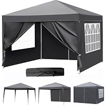 Amazon | TOPAIM 3m×3m タープテント サイドシート4枚付き 大型