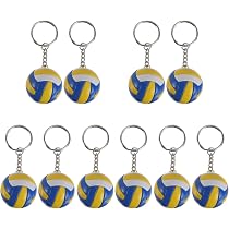 Amazon.co.jp: BESPORTBLE 10個 バレーボールキーホルダー スポーツ