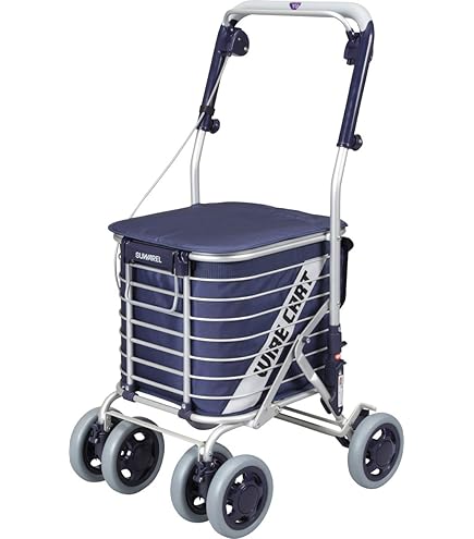 Amazon | ユーバ産業 シルバーカー アルミワイヤーカート ブレーキ付