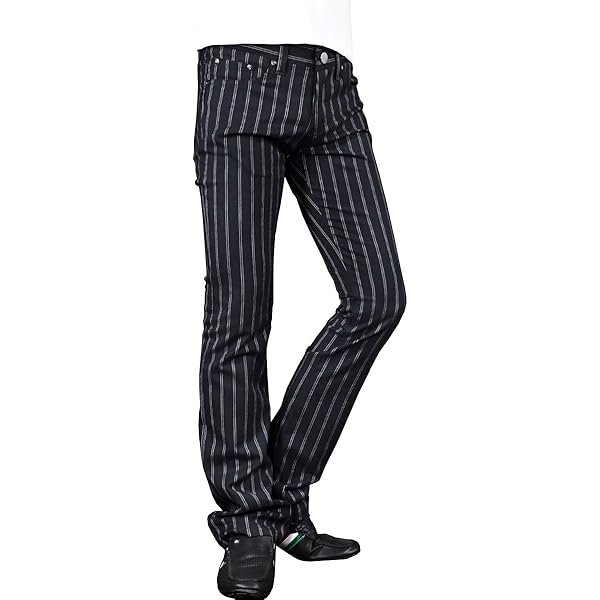 Amazon | BlackVaria パンツ ブーツカット 裾 zip ジップ スリム