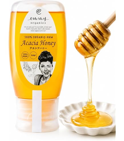 Amazon | 有機 アカシア 蜂蜜 非加熱 (500g) オーガニック 生はちみつ