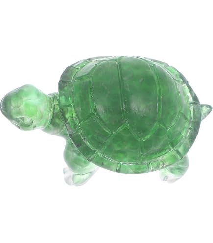 Amazon.co.jp: 翡翠亀像 天然翡翠宝石 かわいい動物の彫刻 長寿と幸運