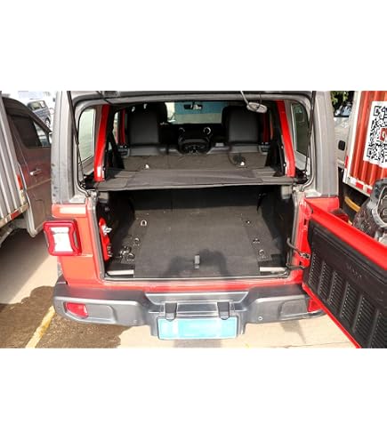 Amazon | SQQP ジープ・ラングラー 専用 テールボックスカーテン 車用