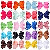LargeブティックHair Bows 6インチチアリーディングチアリーダーCheerリボンワニクリップforベビーガールティーンレディース US サイズ: L