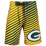 Green Bay Packers NFL "ストライプ"メンズBoardshorts Swim Trunks XL グリーン