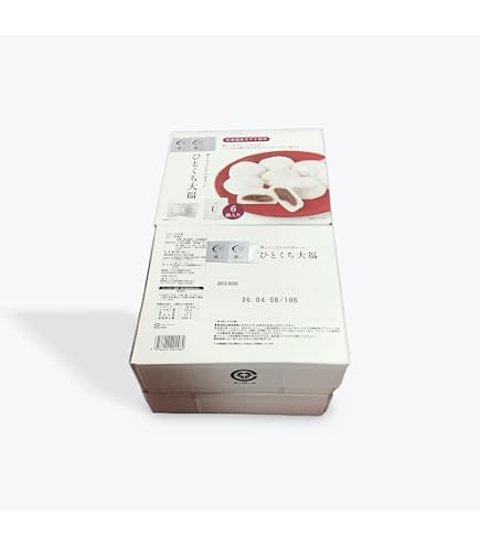 Amazon | 久世福商店 ひとくち大福, こし餡入り, 8粒×6袋, 北海道産
