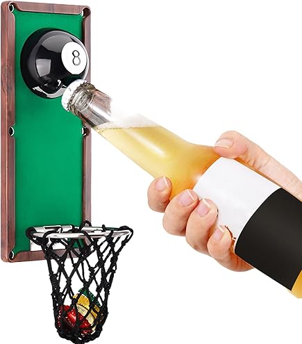 JUNXIAO-- 8 Ball Bottle Opener | Beer Gifts For Men & Beer Opener Gadgets Men Gifts Bar Accessories Home Pub Home Bar Accessories Stocking Fillers Dad Cool Gad